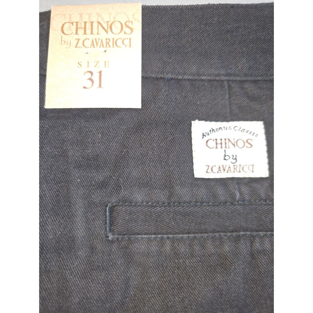 Z. Cavaricci Chino Shorts - Black - Size 31 - Picture 10 of 12